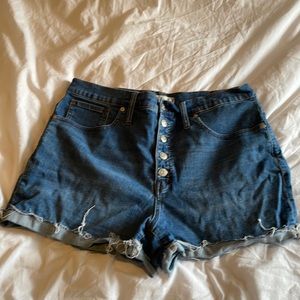 Madewell High Rise Denim Shorts